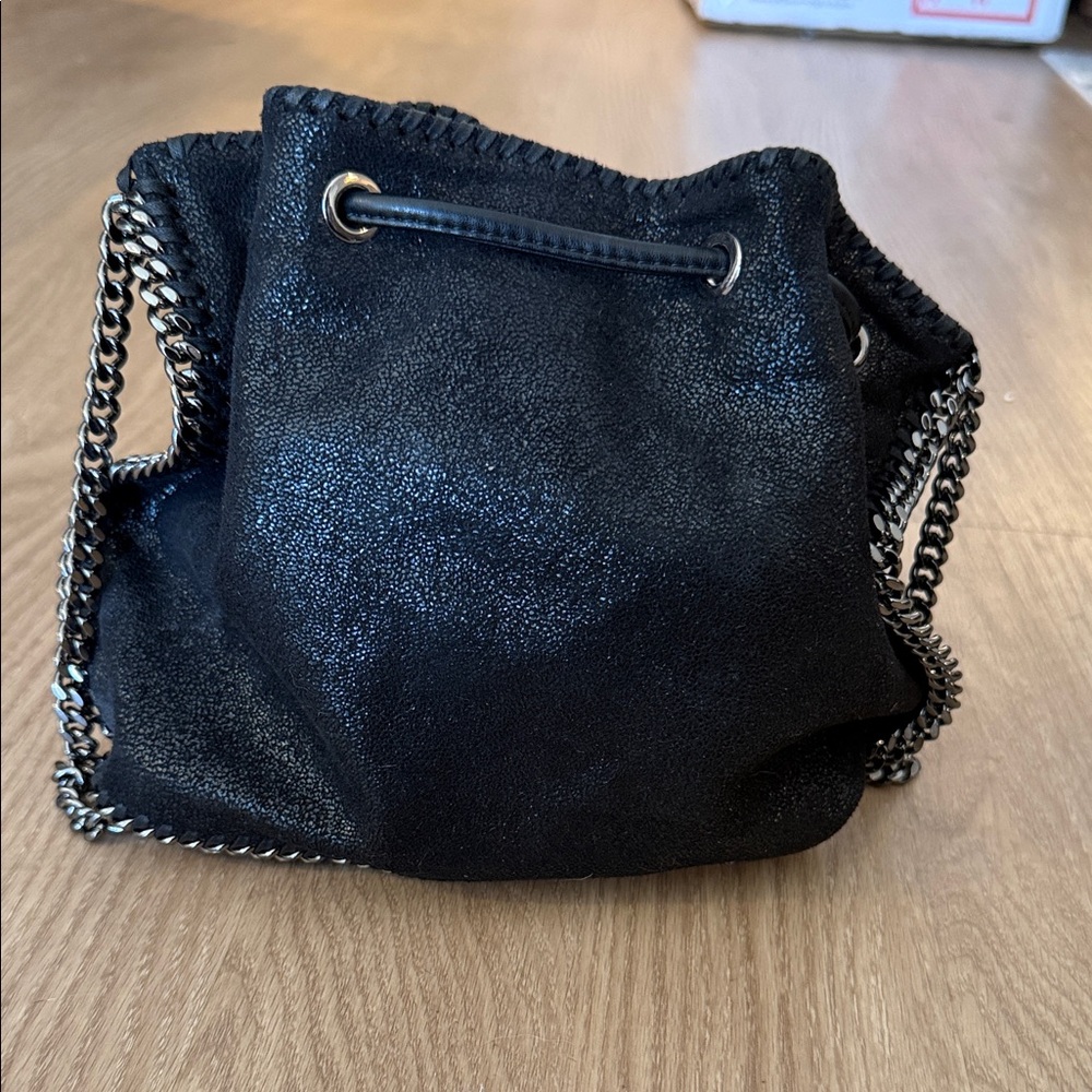 Stella Mccartney Black Drawstring Mini Crossbody … - image 5